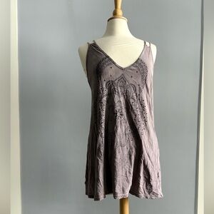 Truly Madly Deeply Urban Outfitters Lavender Gray Tank Mini Dress Large